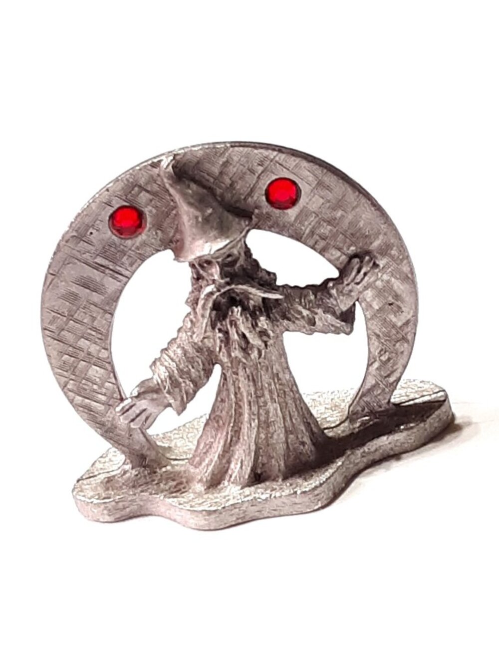 Spoontiques Crescent Moon Wizard MR828 Pewter1980s Fantasy Magic Sorcerer